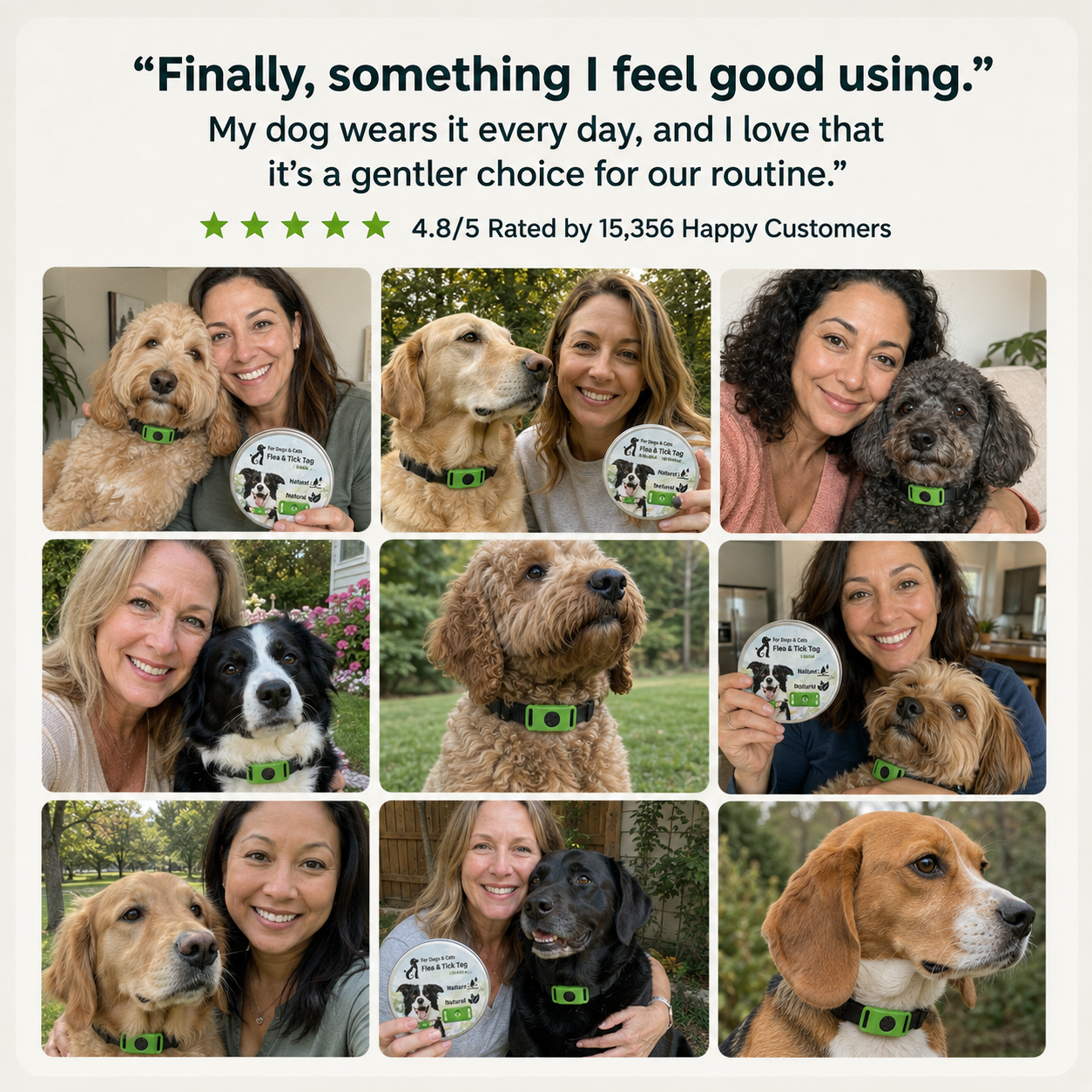 Flea & Tick Repellent Collar Buckle — Natural, Chemical-Free Clip-On for Dogs & Cats