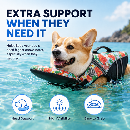 FloatGuard™ Dog Life Jacket with Head Support